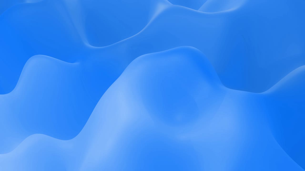 세련된 추상적인 루프 된 배경, 부드러운 반투명한 재료의 변화하는 표면, 창의적인 부드러운 밝은 3d bg, 축제 이벤트에 대한 내부 반이는 4k 블루 그라디언트.
