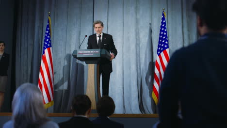 conferencia de prensa en la casa blanca