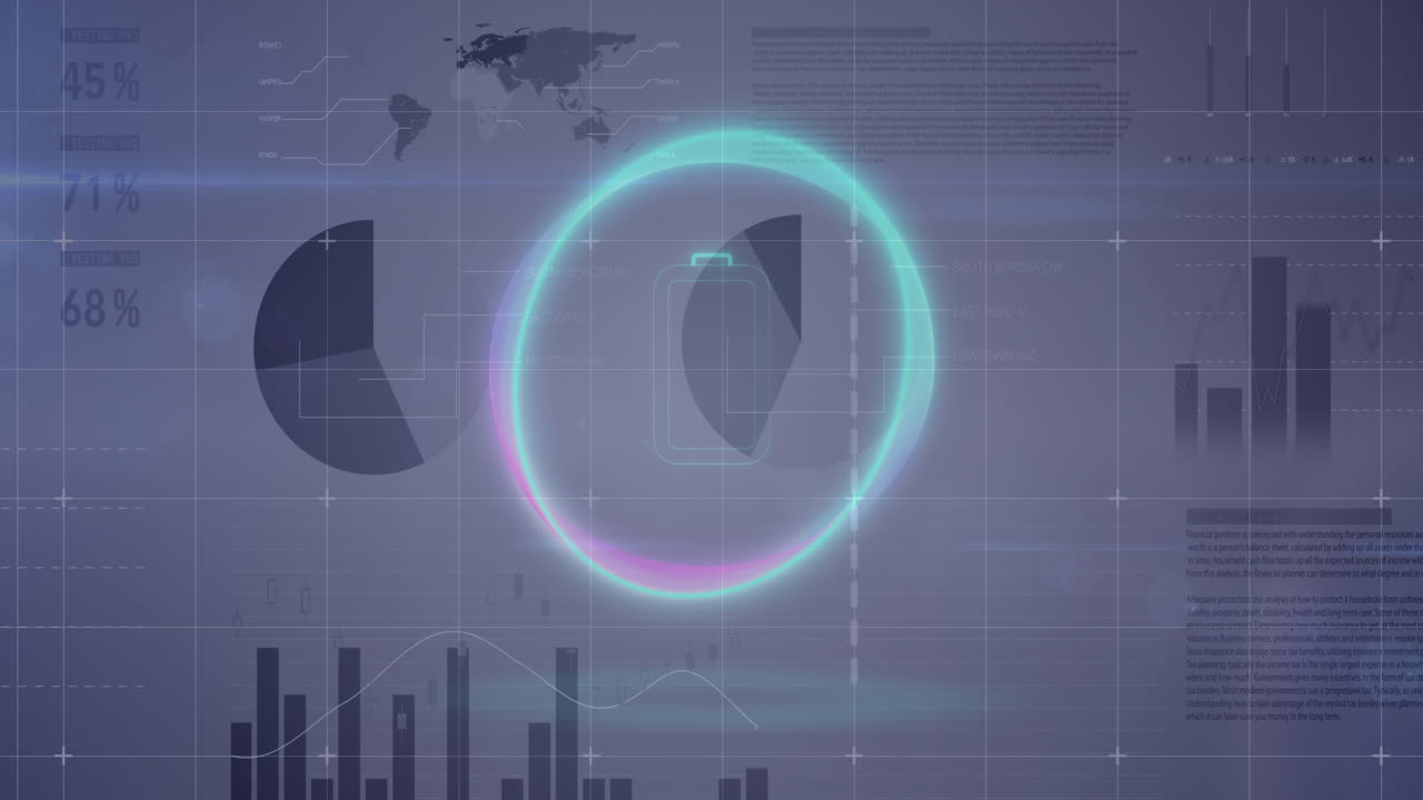 animación del texto con reloj en movimiento y animación