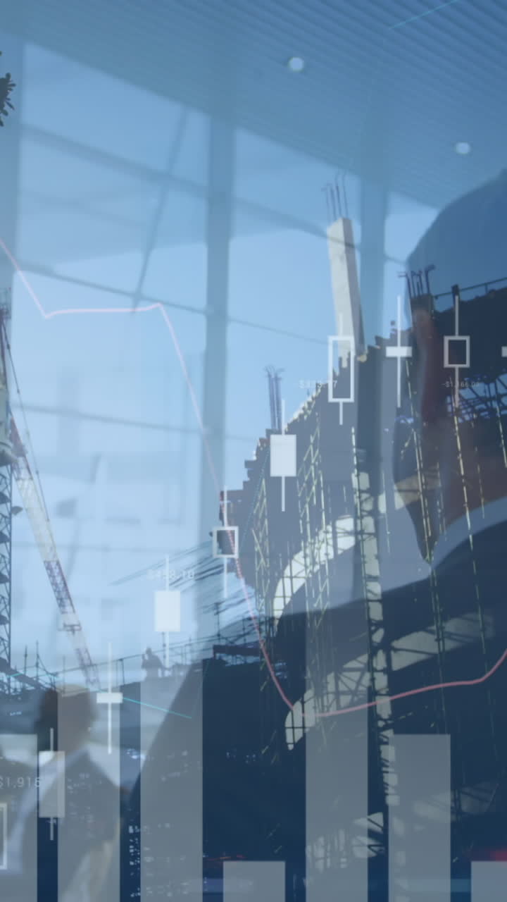 animación del procesamiento de estadísticas sobre el empresario