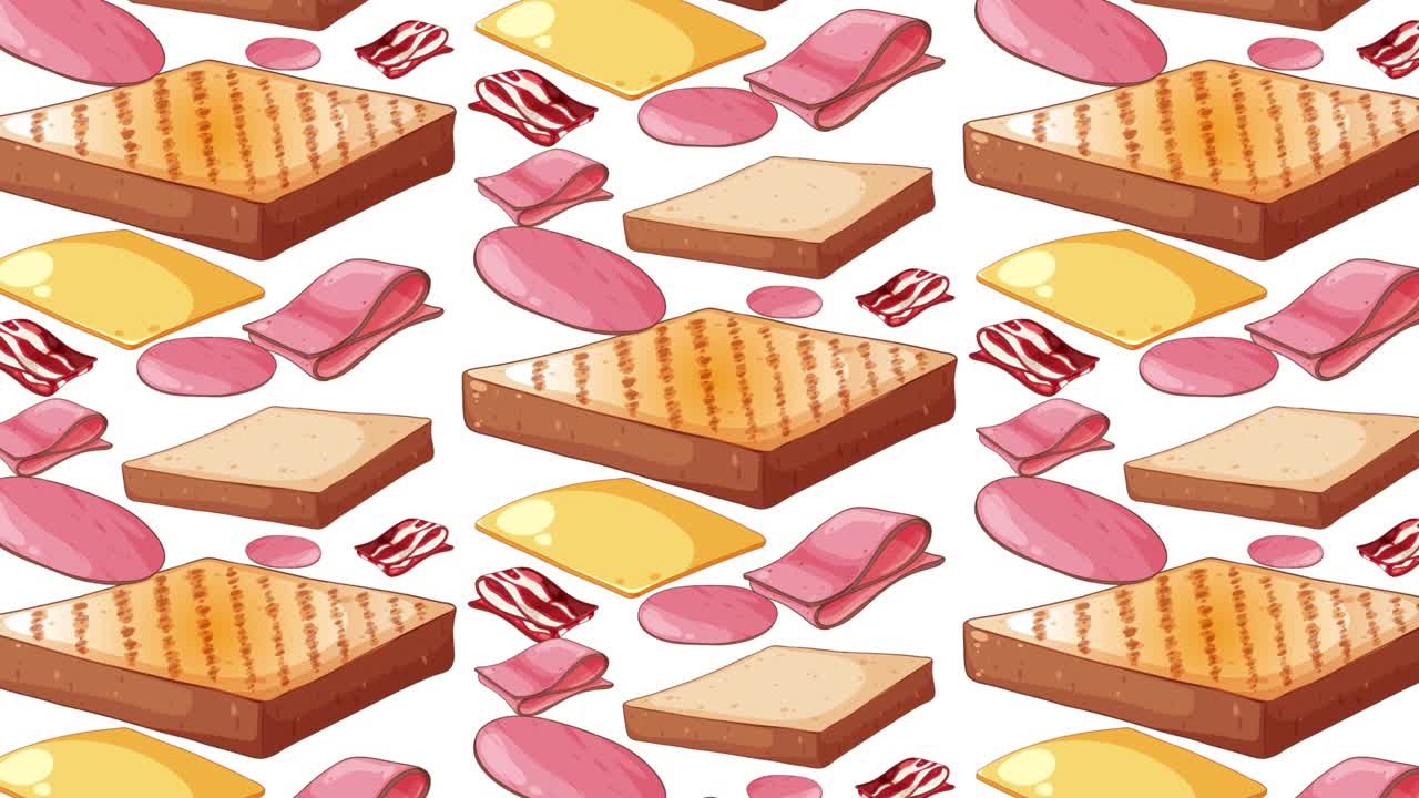 과 재료 들 이 다채로운 패턴 으로