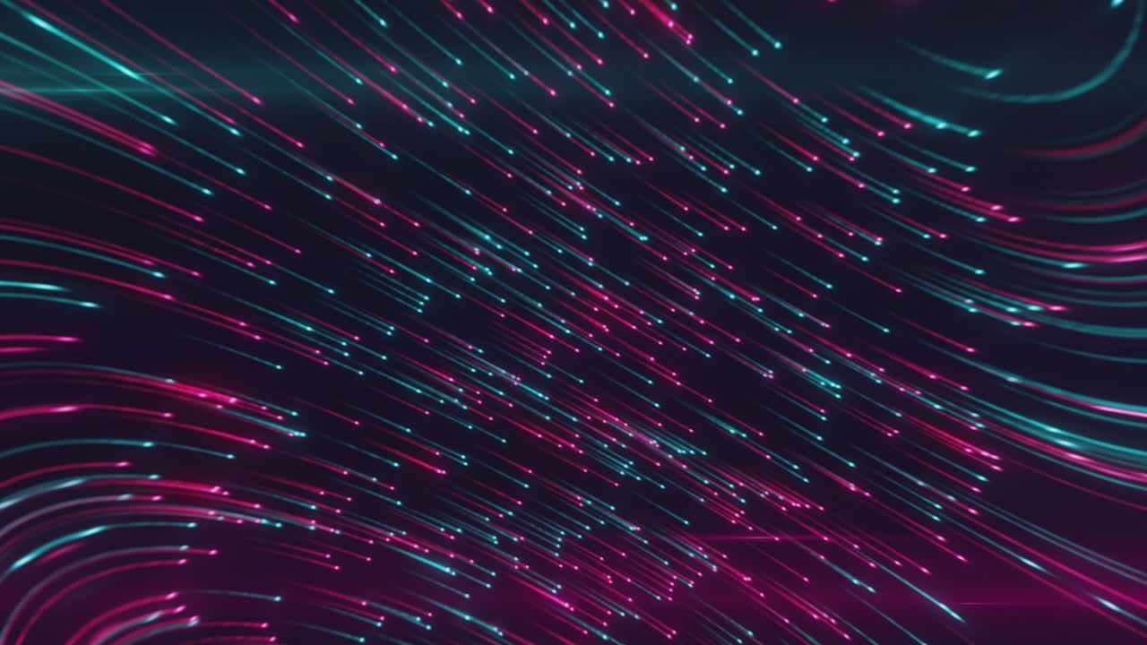 Abstract Neon Lines Background