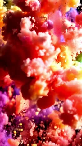 rainbow ink explosion