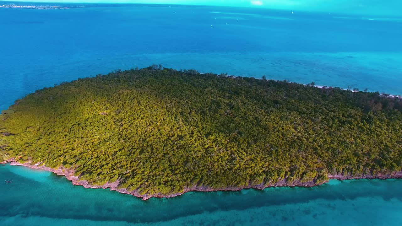 잔지바르 군도의 섬 조감도