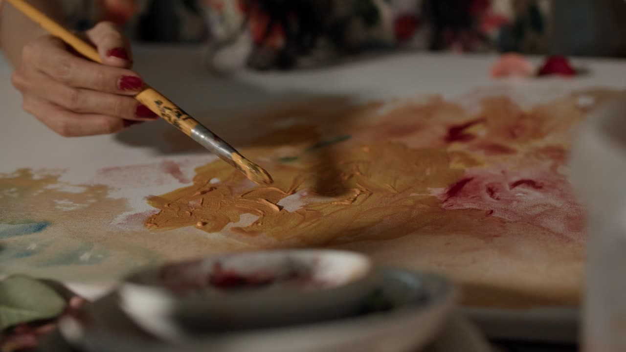 Abstract Painting in Studio