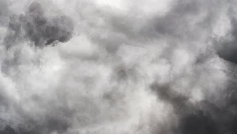 dark clouds and thunderstorms in the sky