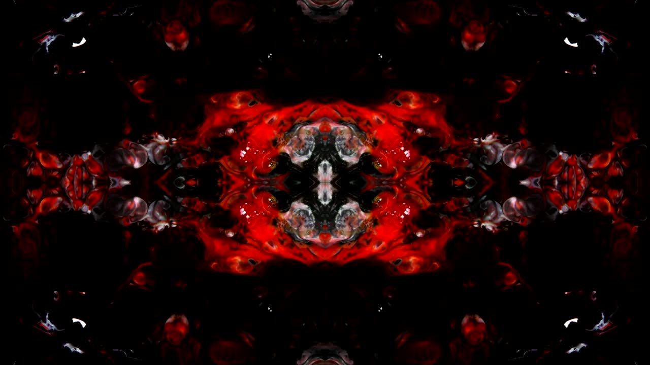 추상적인 칼레도스코프 운동: 기하학적 원과 별 모양