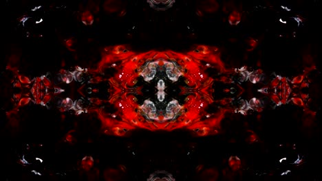 movimiento de caleidoscopio abstracto: círculos geométricos y formas de estrellas