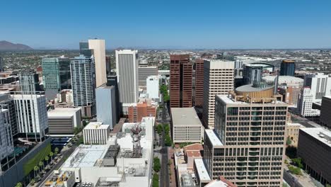 Downtown-Phoenix,-Arizona-skyscrapers