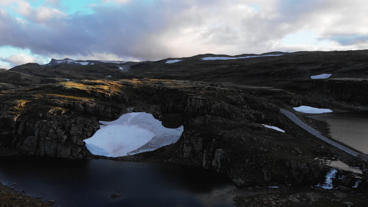 The Trollstigen road aerial landscapes in Norway
