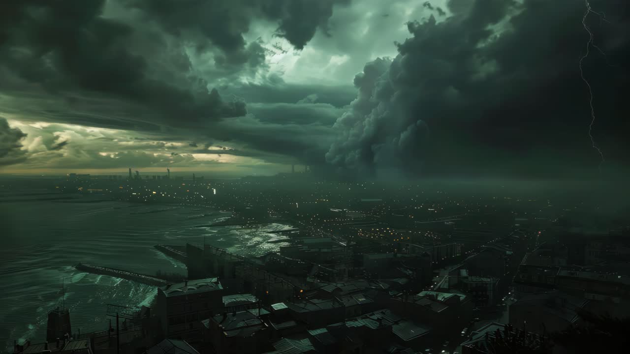 City Under a Dark Storm
