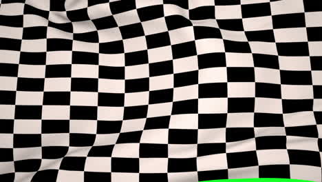 Checkered-flag-blowing-in-wind