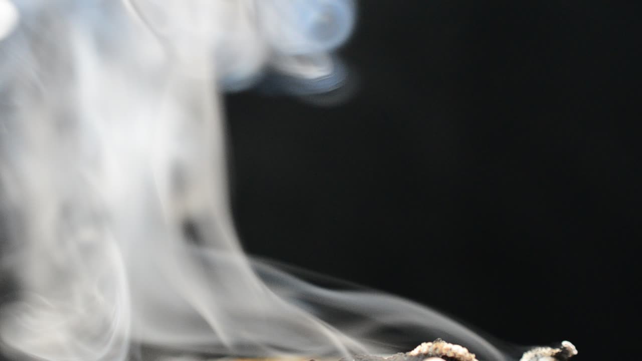Smoke and background. Smoke on a black background
