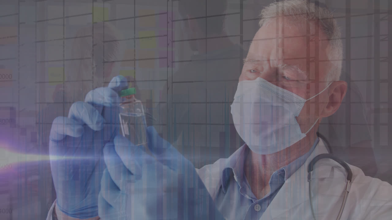 수술실 에서 외과 의사 들 위 에 프랑스 의  ⁇ 발 이 흔들리는 애니메이션