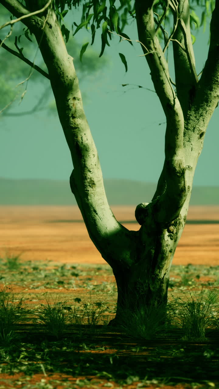 пустынный деревянный ландшафт