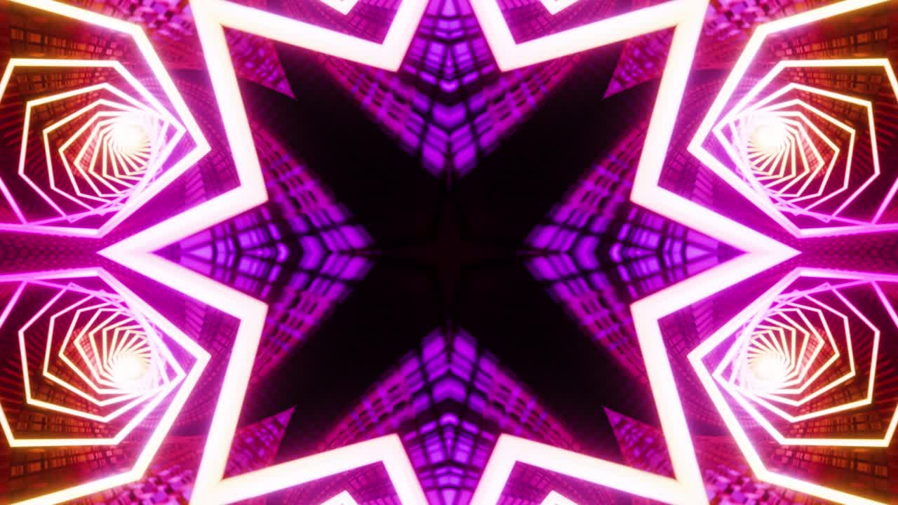 el fondo de movimiento de neón púrpura vj bucle. animación en bucle infinito.
