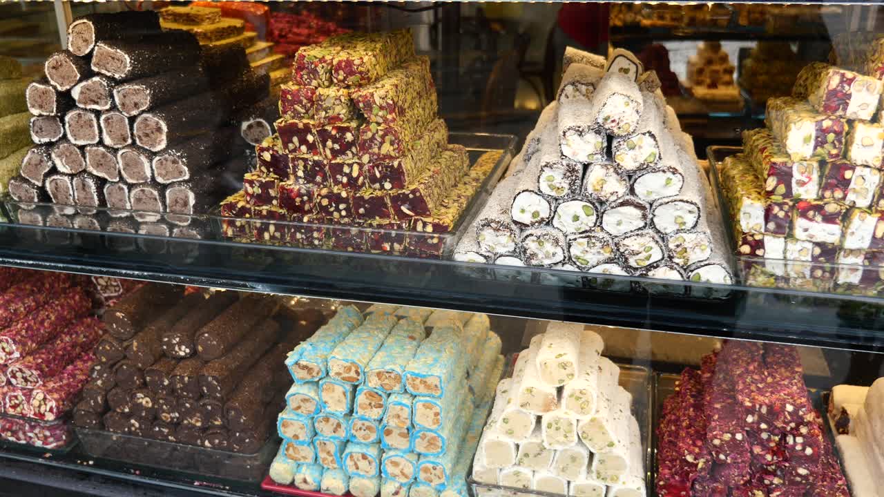 Colorful Turkish Delight Display
