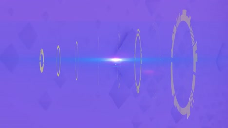 animation of data processing over scopes scanning