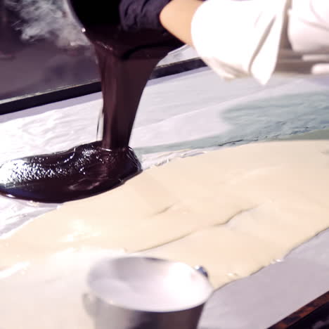 making chocolate treats
