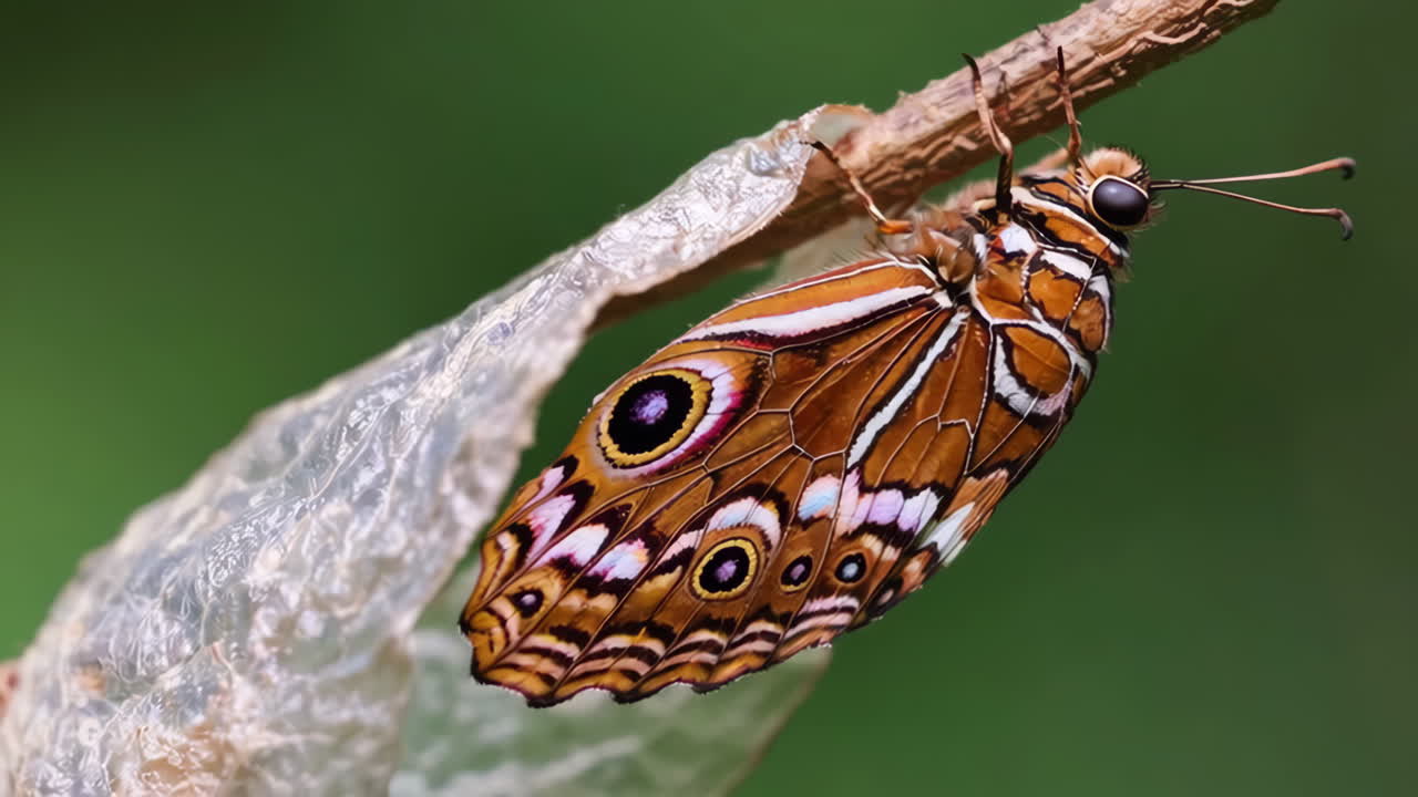 Butterfly Emerging from Chrysalis