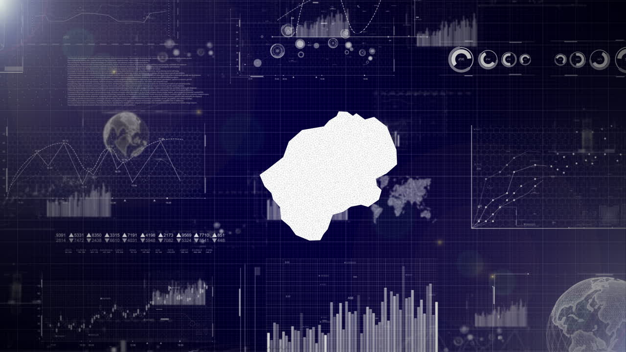 Premium stock video - Lesotho country corporate background with ...
