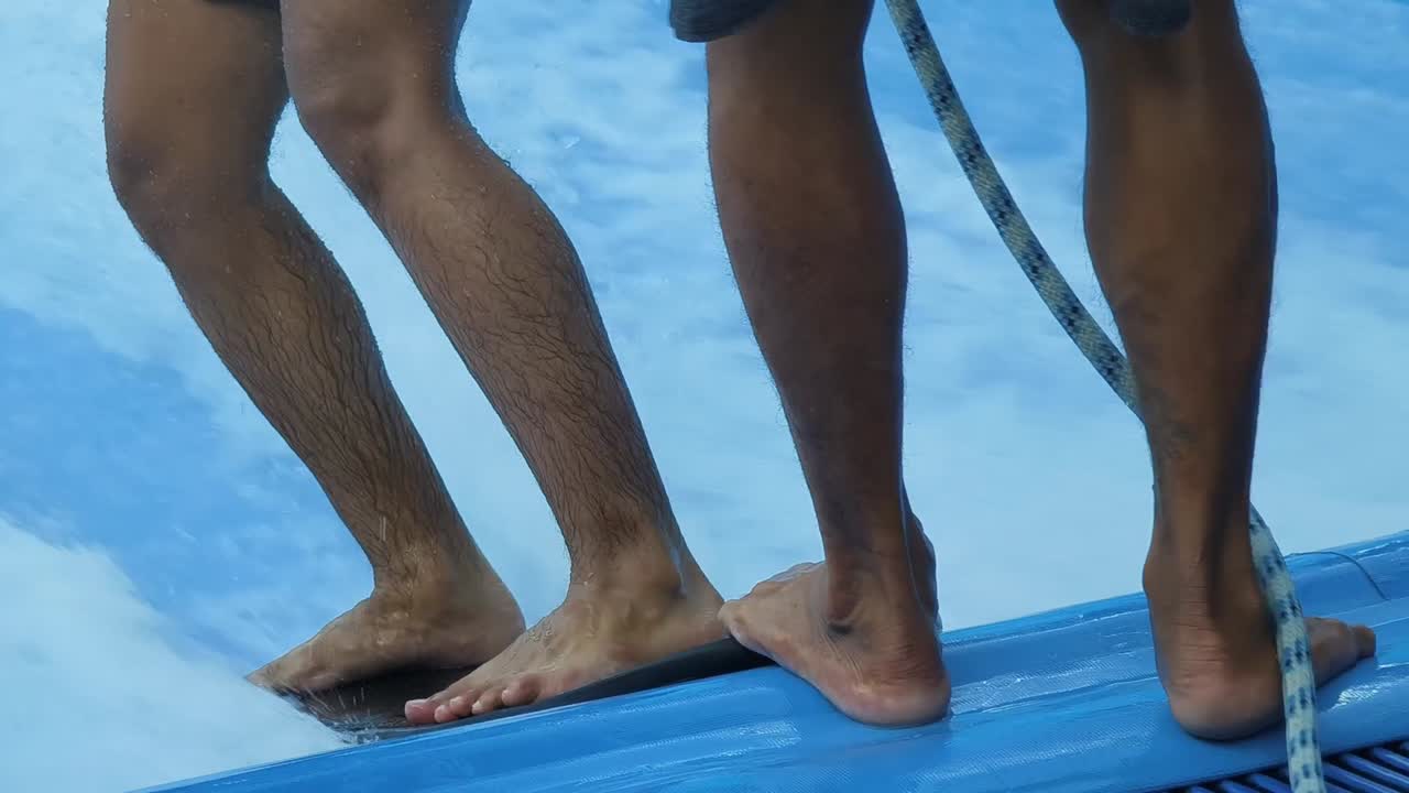 실내 서핑 세션