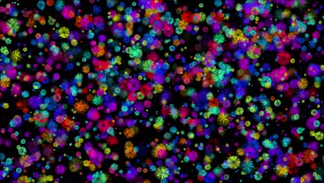 fondo de colores abstractos flores 4k