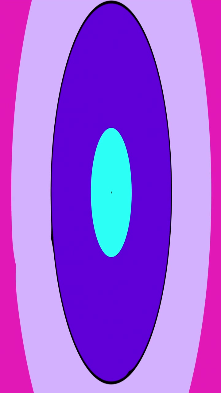 Abstract Motion Graphic With Expanding Colorful Concentric Shapes
