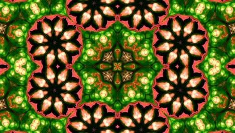 kaleidoscope movement: geometric circle and star shapes