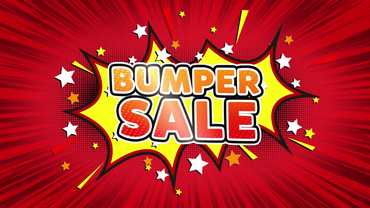 Bumper Sale Comic Graphic Design