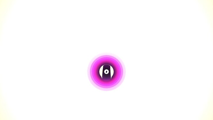 Dynamic Abstract Circle Pulsating with Changing Colors