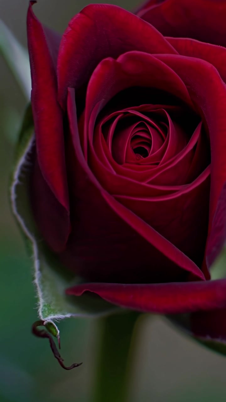 Time-lapse di una rosa rossa che sboccia