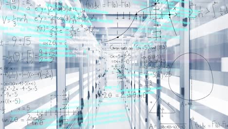 animación de ecuaciones matemáticas y procesamiento de datos a través de servidores informáticos