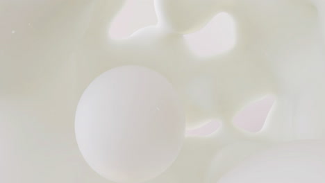 animating abstract white shapes and spheres in motion