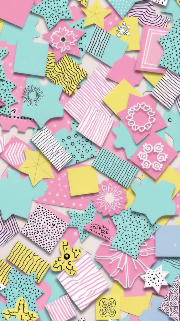 Abstract Colorful Paper Collage