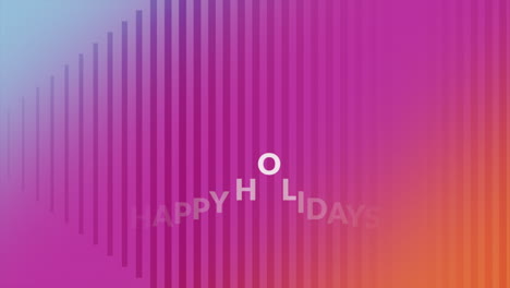 Vibrant-striped-background-with-bold-Happy-Holidays---modern-and-colorful-design