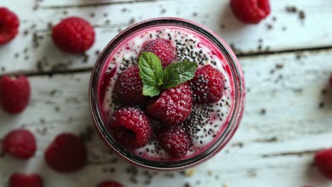 raspberry smoothie schaal