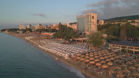 Atemberaubender-Morgen-Am-Goldstrand-–-Bulgarien-–-Per-Drohne-Aufgenommen