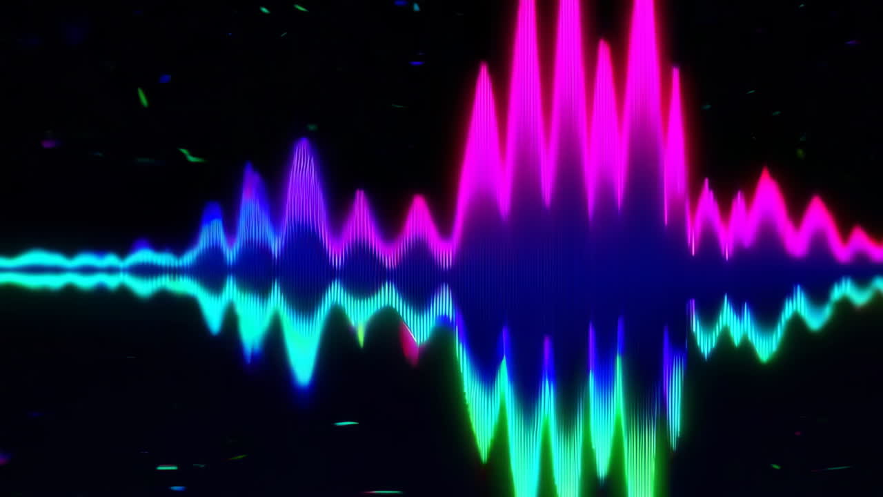 Abstract Neon Audio Visualizer