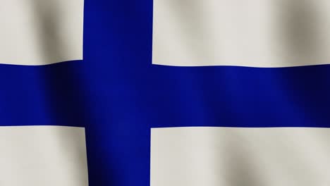 finland waving flag closeup for democracy - seamless video animation