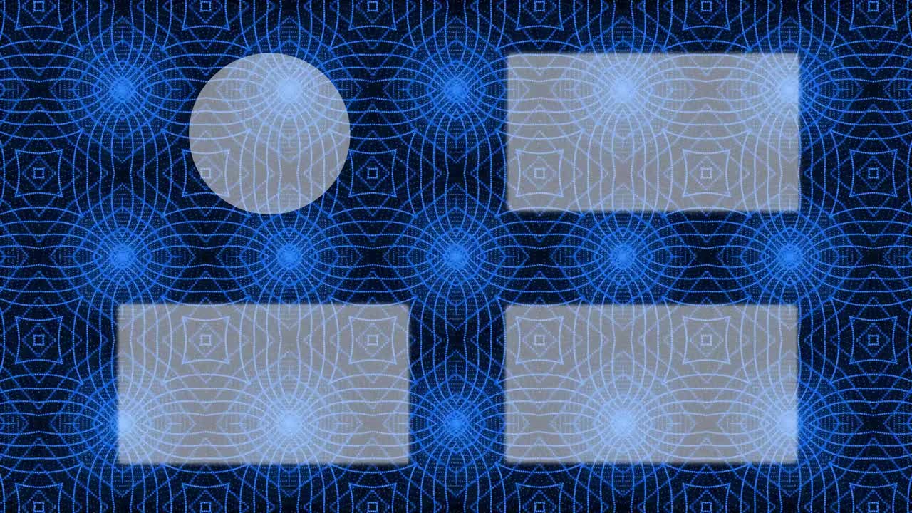 patrón de caleidoscopio tarjeta de finalización pantalla de finalización gráficos de movimiento