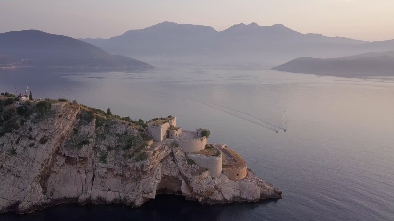 AERIAL: Fort Punta d'Ostro in Croatia