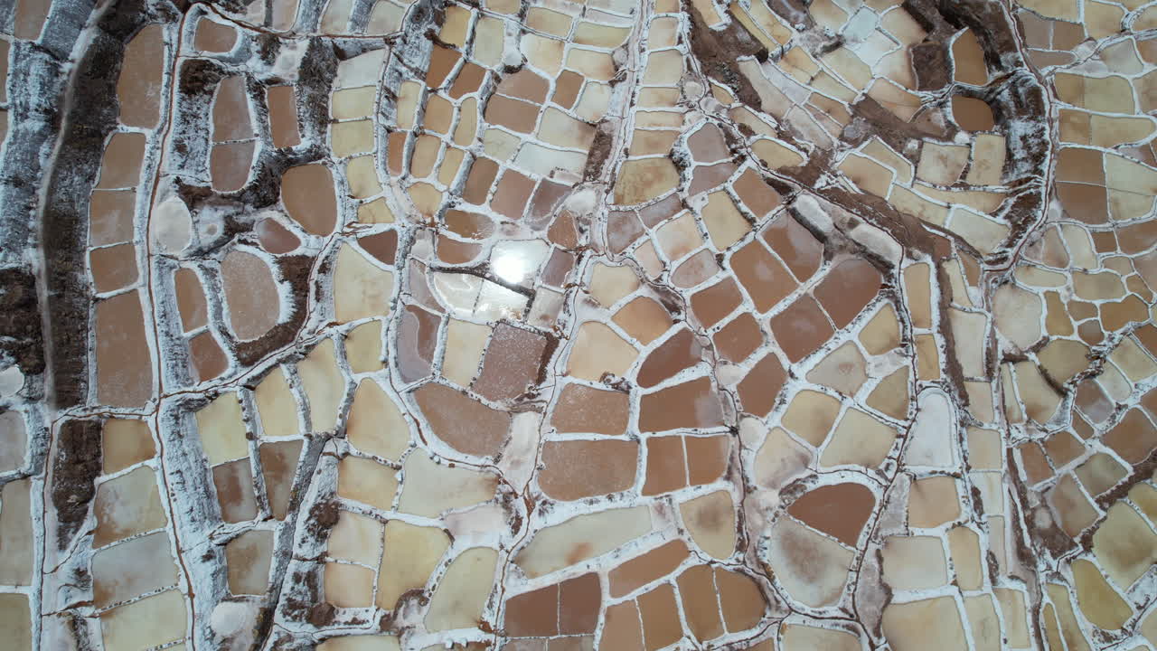 Flyover the salt mines in Peru