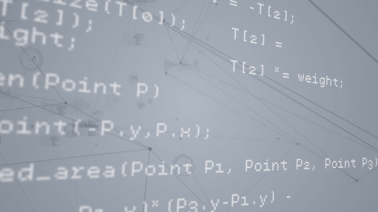 animación de la red de conexiones a través del procesamiento de datos