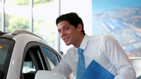 Businessman-checking-out-a-car