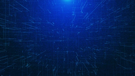 Abstract Digital Network Visualization