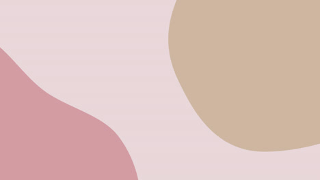 Animation-of-undulating-beige,-dark-and-pale-pink-organic-forms
