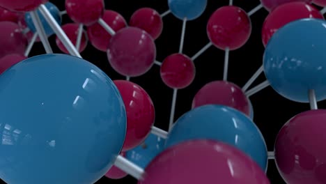 4k abstract molecule animation.