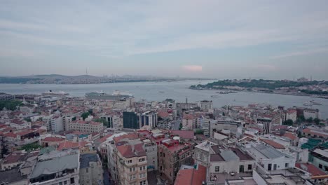 Vista-Estática-Desde-La-Torre-De-Gálata-En-Estambul