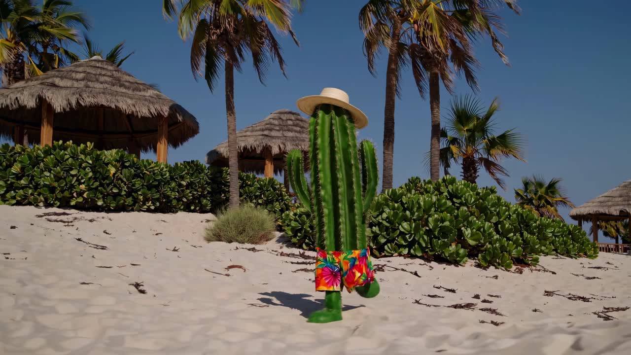 cactus en vacaciones
